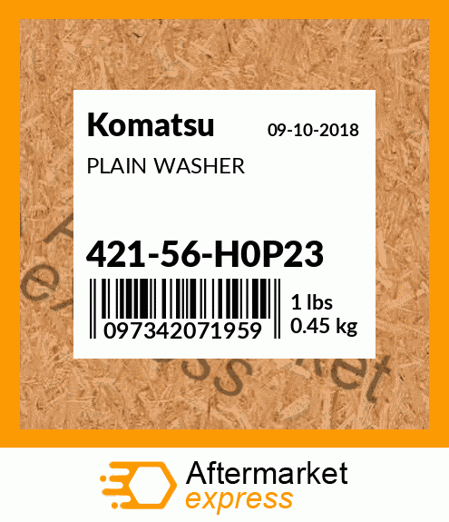 Spare part 421-56-H0P23 + PLAIN WASHER