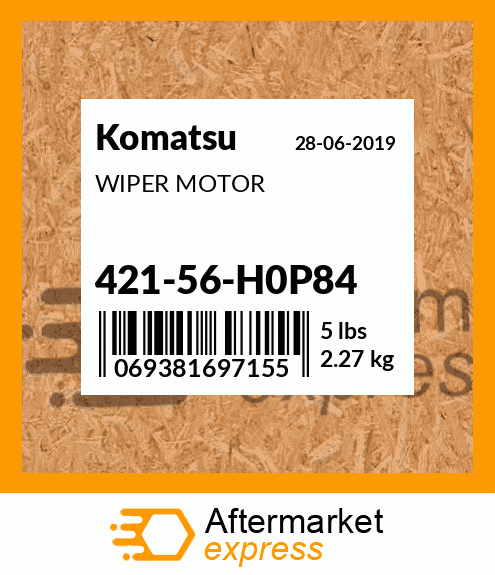 Spare part 421-56-H0P84 + WIPER MOTOR