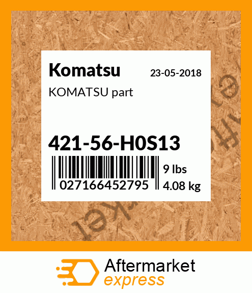 KOMATSU part 421-56-H0S13