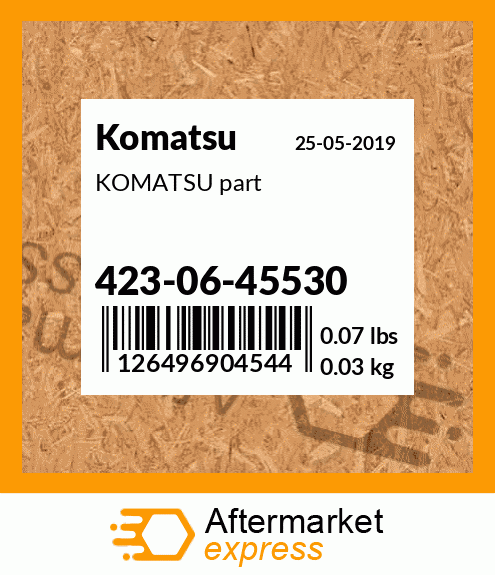 KOMATSU part 423-06-45530