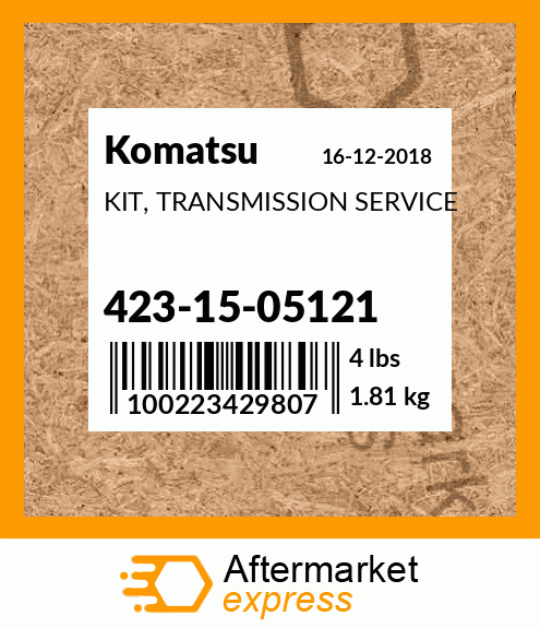 KIT, TRANSMISSION SERVICE