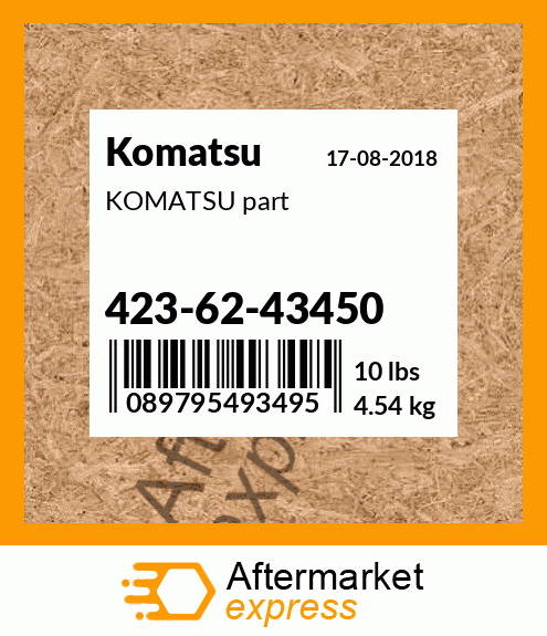 KOMATSU part 423-62-43450
