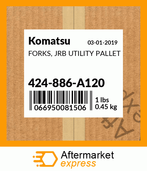 Spare part 424-886-A120 + FORKS, JRB UTILITY PALLET