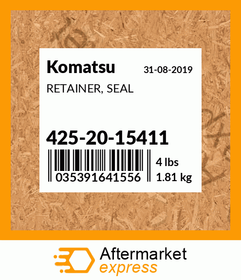 Spare part 4252015411 + RETAINER, SEAL