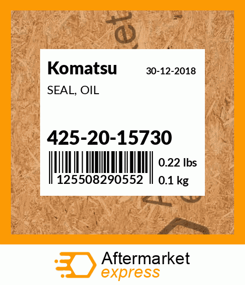 Spare part 425-20-15730 + SEAL, OIL