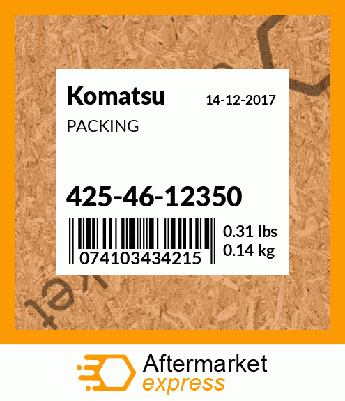 Spare part 425-46-12350 + PACKING