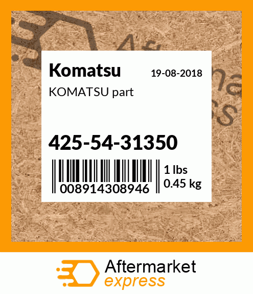 KOMATSU part 425-54-31350