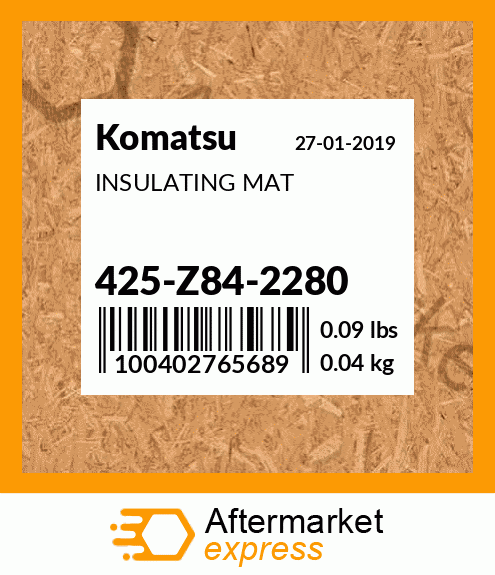 Spare part 425-Z84-2280 + INSULATING MAT