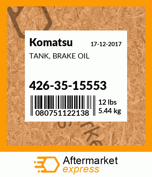 Spare part 426-35-15553 + TANK, BRAKE OIL