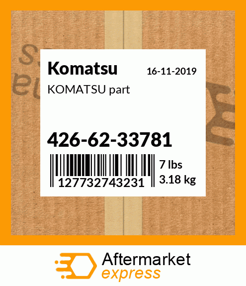 KOMATSU part 426-62-33781