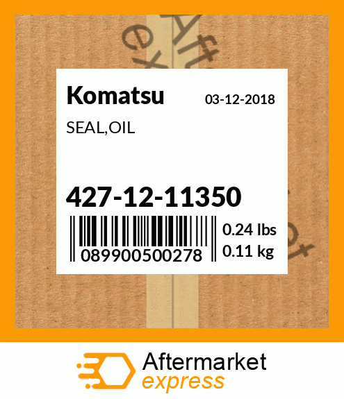 Spare part 427-12-11350 + SEAL,OIL