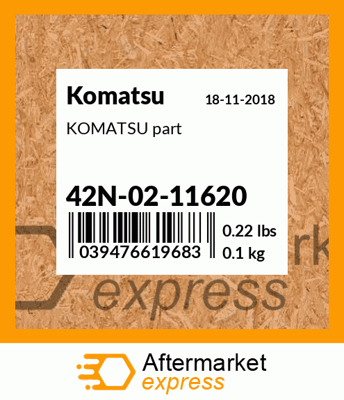 KOMATSU part 42N-02-11620