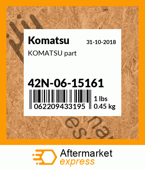 KOMATSU part 42N-06-15161