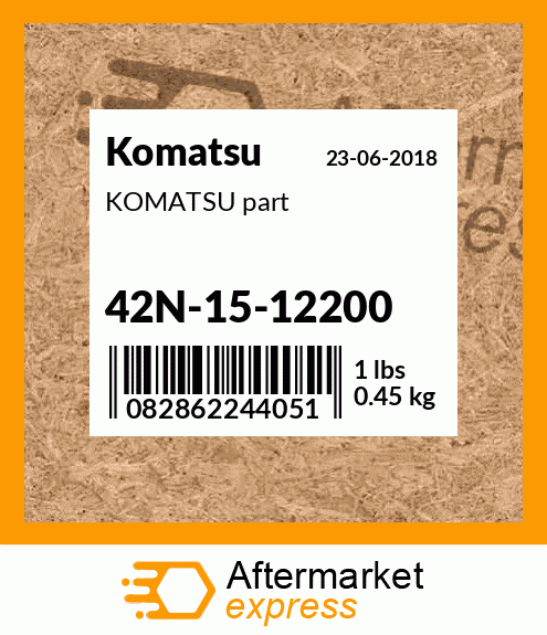 KOMATSU part 42N-15-12200