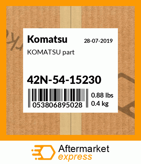KOMATSU part 42N-54-15230