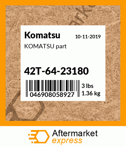KOMATSU part 42T-64-23180