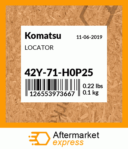 Spare part 42Y-71-H0P25 + LOCATOR