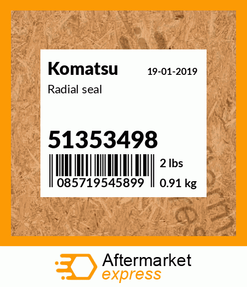 Spare part 51353498 + Radial seal