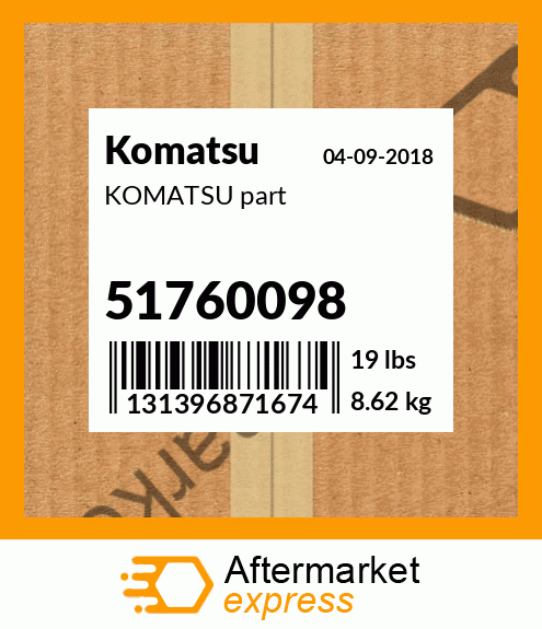 KOMATSU part 51760098