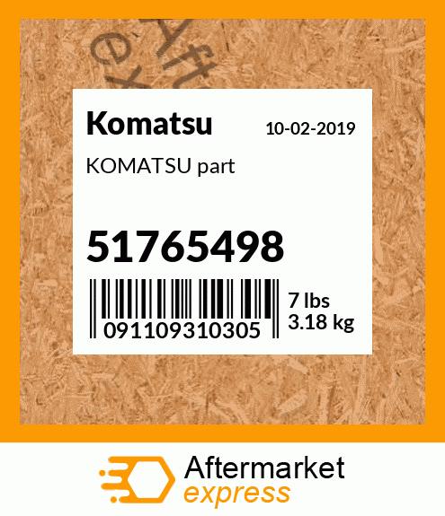 KOMATSU part 51765498