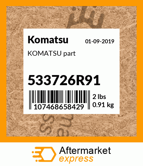 KOMATSU part 533726R91