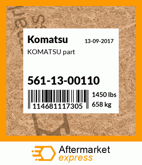 KOMATSU part 561-13-00110