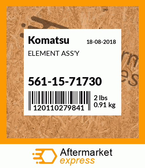 ELEMENT ASS'Y 561-15-71730