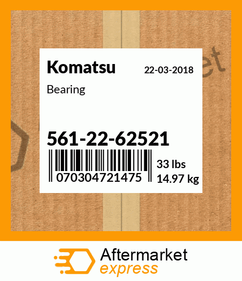 Spare part 561-22-62521 + Bearing