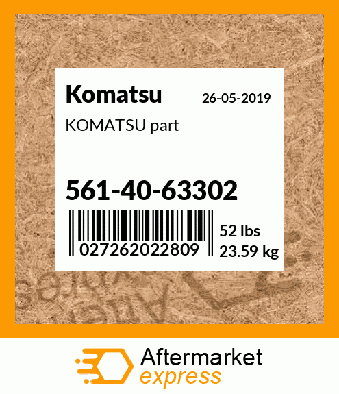 KOMATSU part 561-40-63302