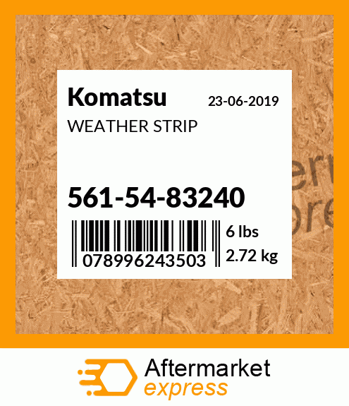 WEATHER STRIP 561-54-83240