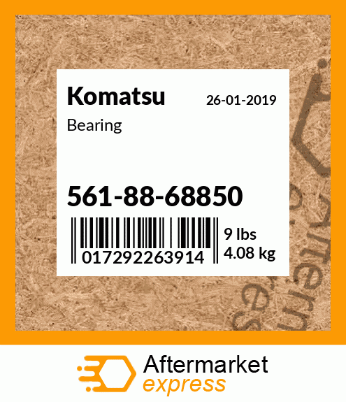 Spare part 561-88-68850 + Bearing