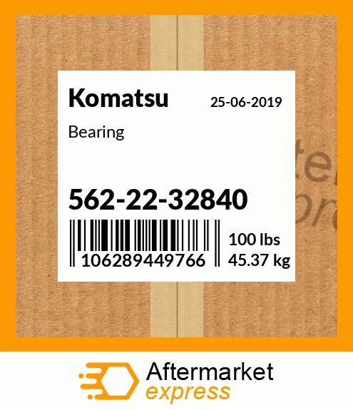 Spare part 562-22-32840 + Bearing