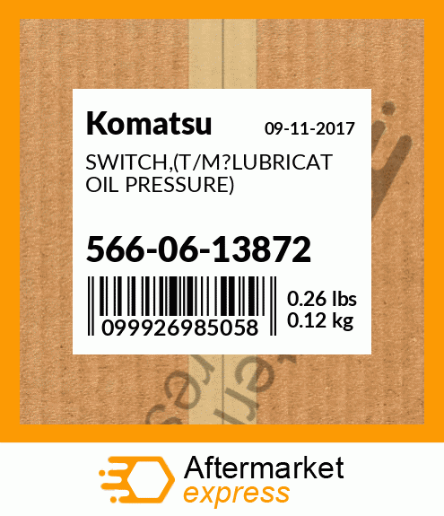 SWITCH,T/M?LUBRICAT OIL PRESSURE