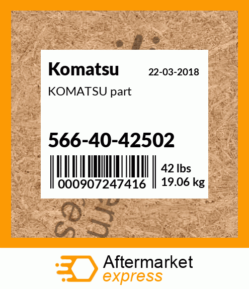 KOMATSU part 566-40-42502
