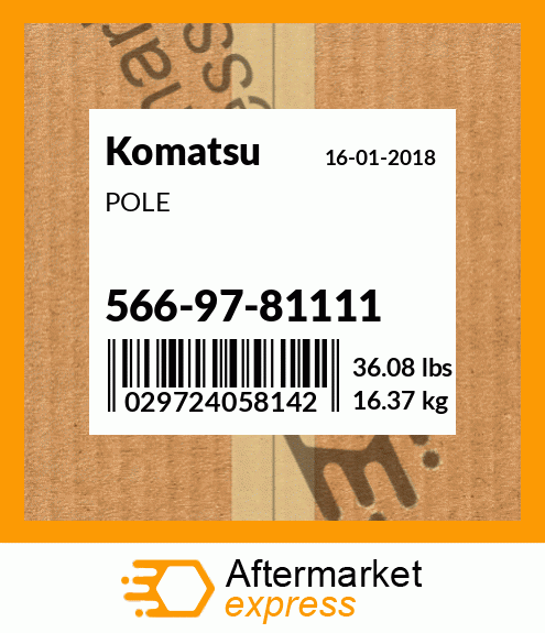 Spare part 566-97-81111 + POLE