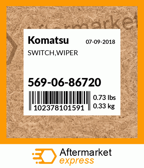 SWITCH,WIPER 569-06-86720