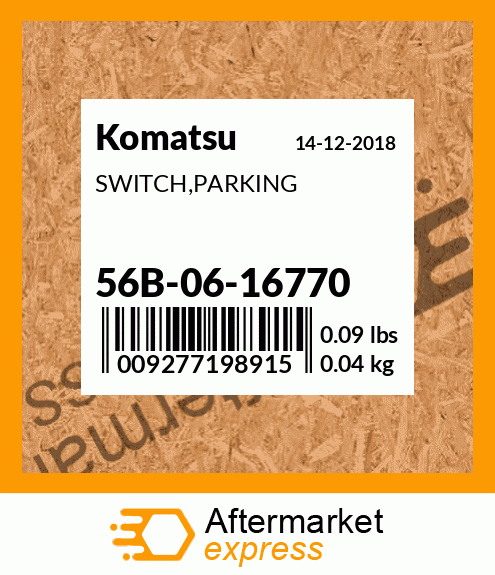 Spare part 56B-06-16770 + SWITCH,PARKING