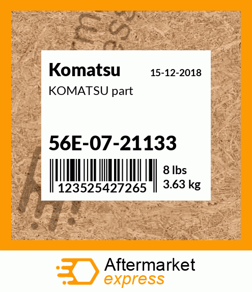 KOMATSU part 56E-07-21133