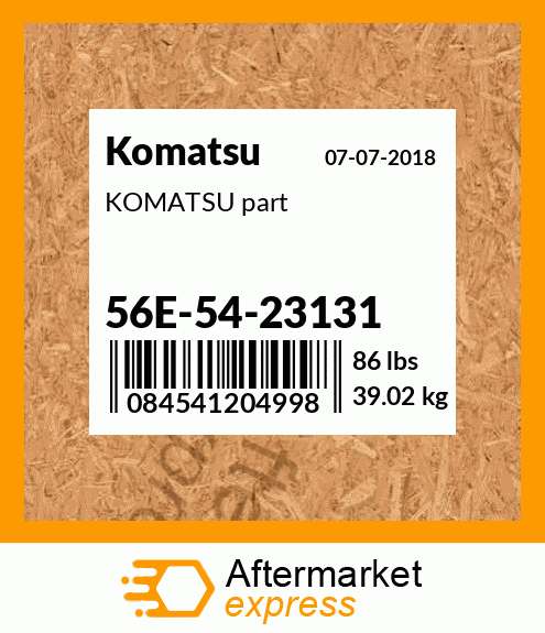 KOMATSU part 56E-54-23131