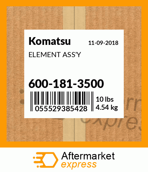 Spare part 600-181-3500 + ELEMENT ASS'Y