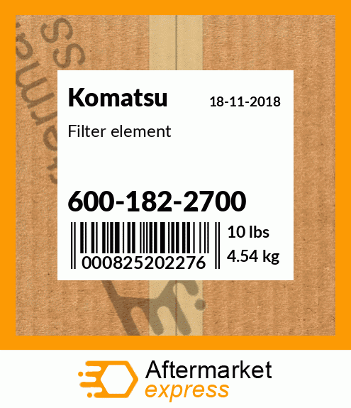 Spare part 600-182-2700 + Filter element