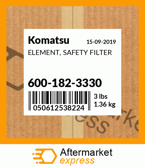 Spare part 6001823330 + ELEMENT, SAFETY FILTER