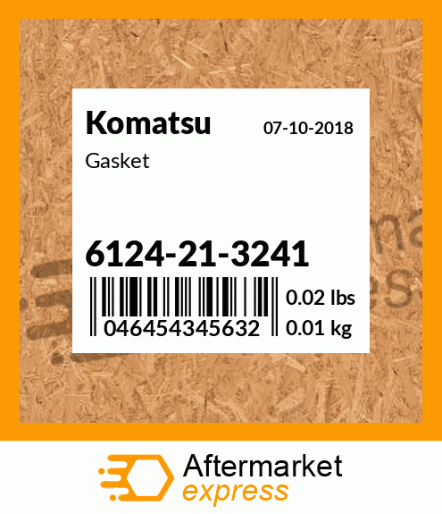 Spare part 6124-21-3241 + Gasket