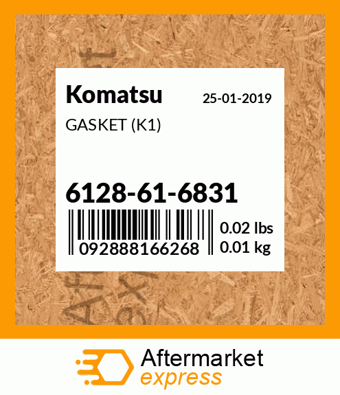 Spare part 6128616831 + GASKET (K1)