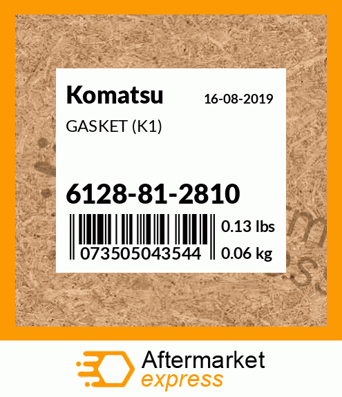 Spare part 6128-81-2810 + GASKET (K1)