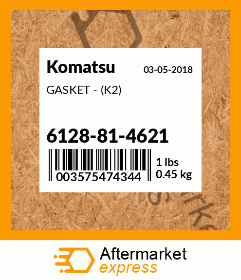 Spare part 6128-81-4621 + GASKET - (K2)