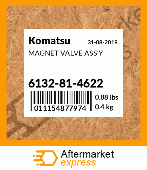 Spare part 6132-81-4622 + MAGNET VALVE ASS'Y