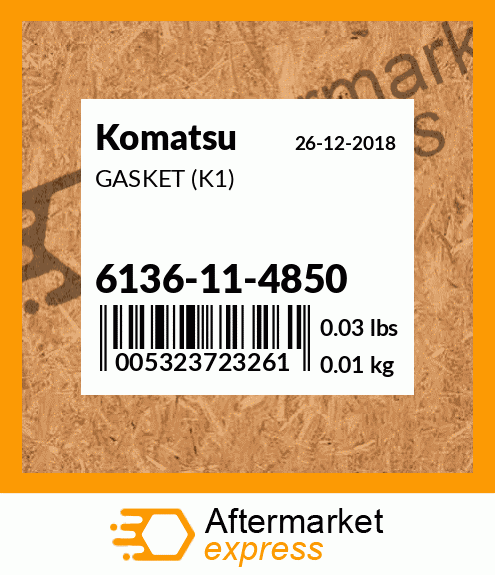 Spare part 6136114850 + GASKET (K1)