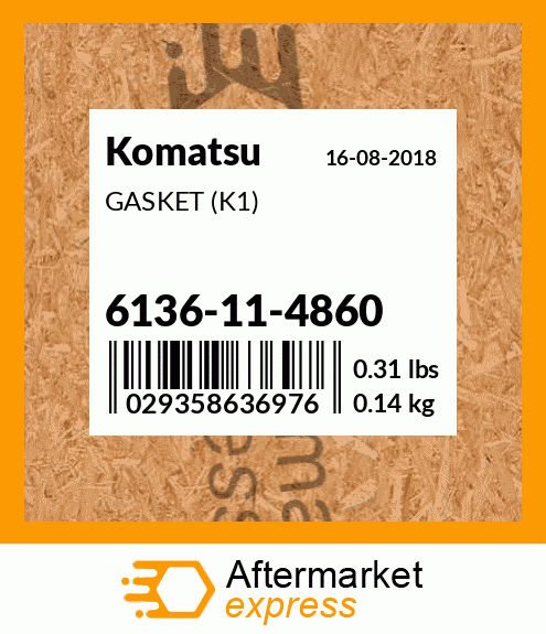 Spare part 6136114860 + GASKET (K1)