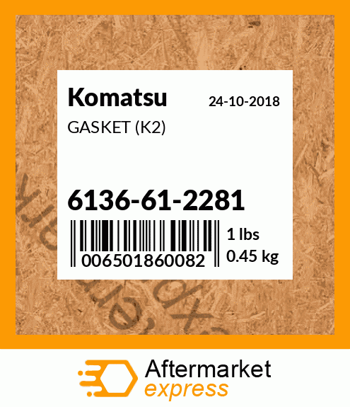 Spare part 6136612281 + GASKET (K2)